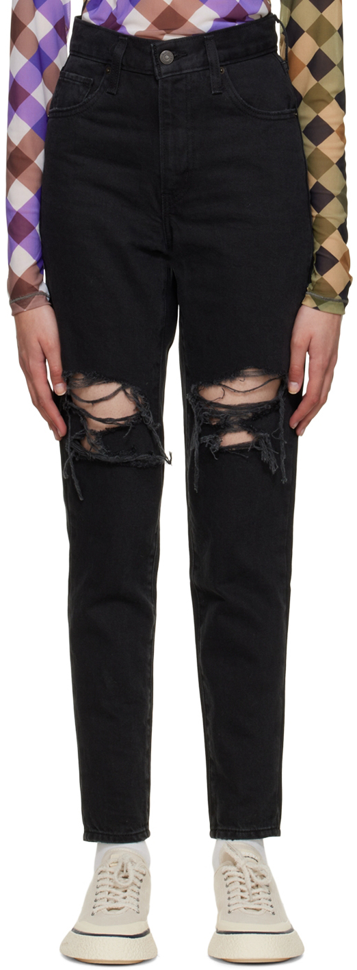 Black Mom Jeans by on