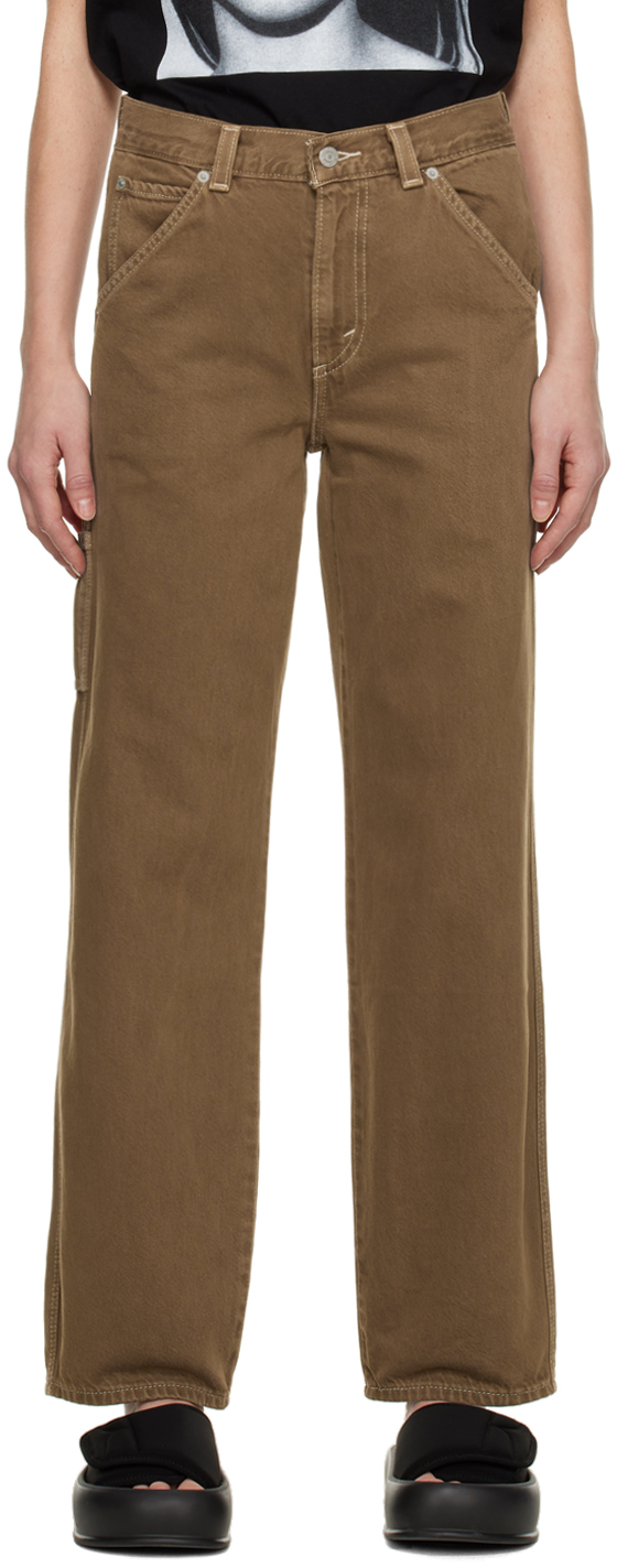 Levi's: Brown Utility Dad Jeans | SSENSE