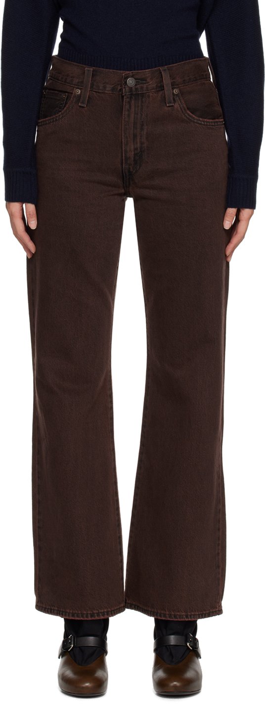 Levi's: Brown Baggy Boot Jeans | SSENSE