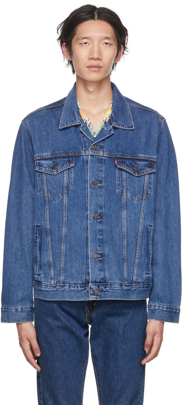 Levi's ブルー トラッカー デニムジャケット