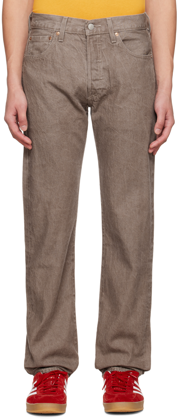 Levi's: Brown 501 Original Jeans