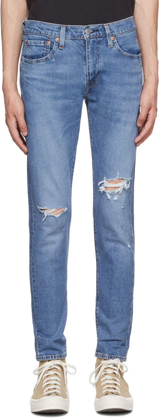 Ssense Uomo Abbigliamento Pantaloni e jeans Jeans Jeans slim & sigaretta Blue 512 Slim Taper Jeans 