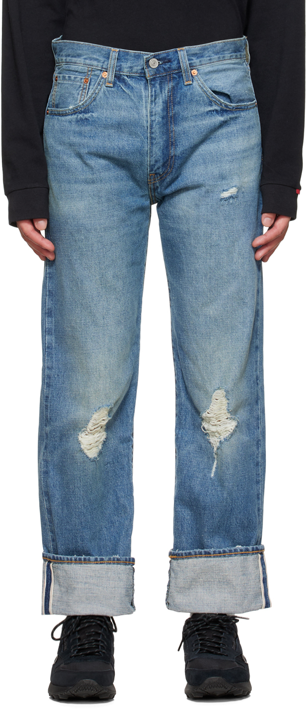 Blue 50's Straight Jeans by Levi's on Sale