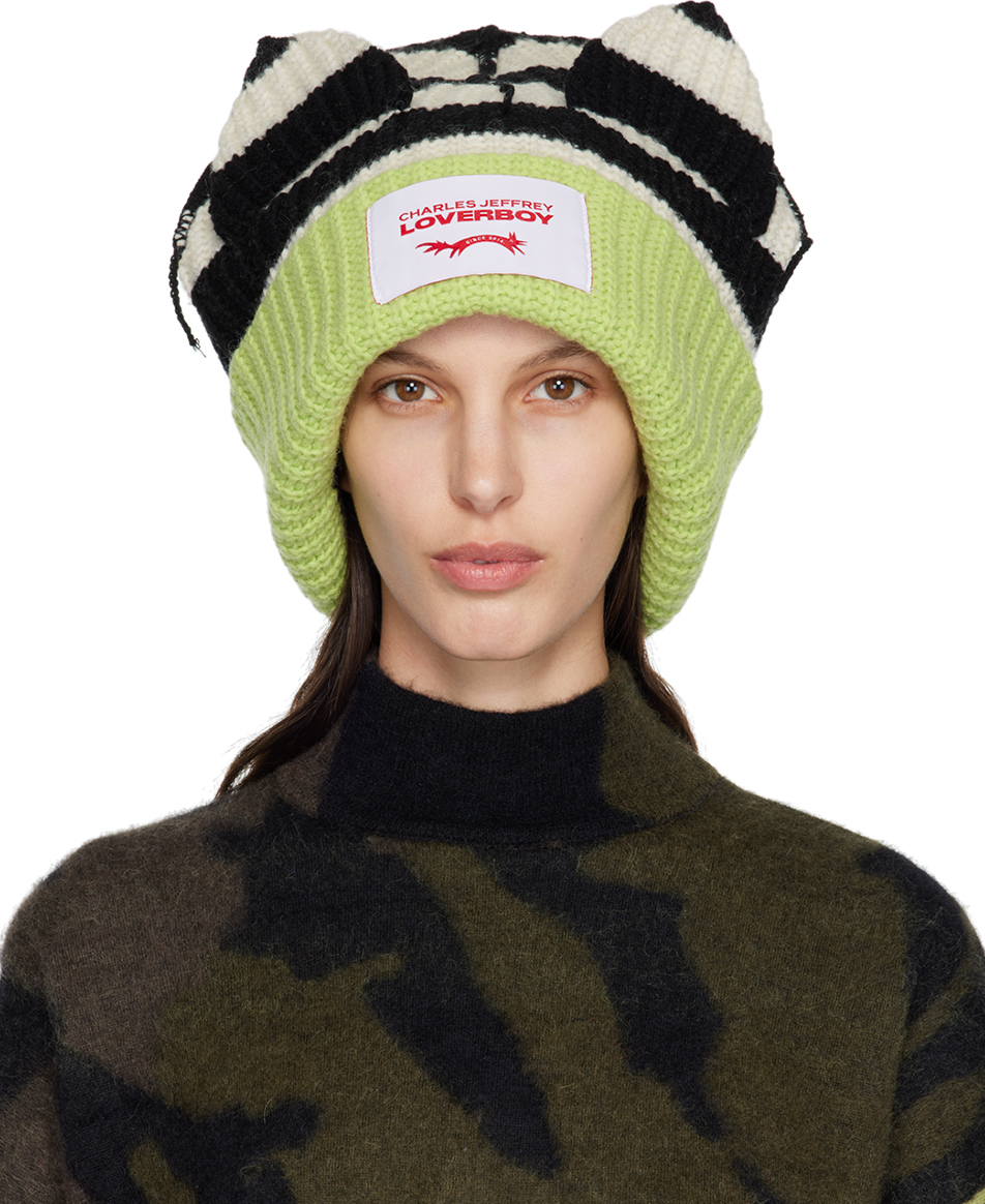 SSENSE Exclusive Black Supersized Chunky Ears Beanie