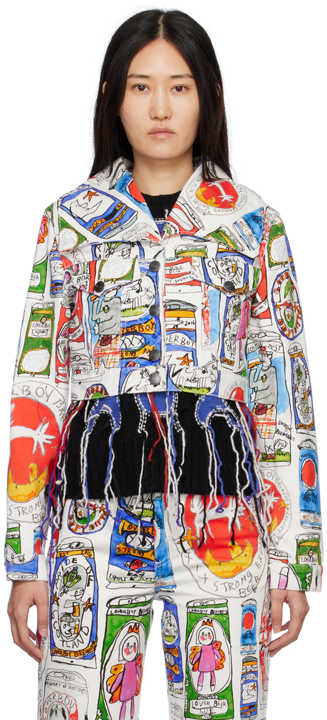 Multicolor Art Denim Jacket