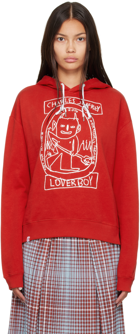 CHARLES JEFFREY LOVERBOY 레드 Lost Boys 후드 - 페칭