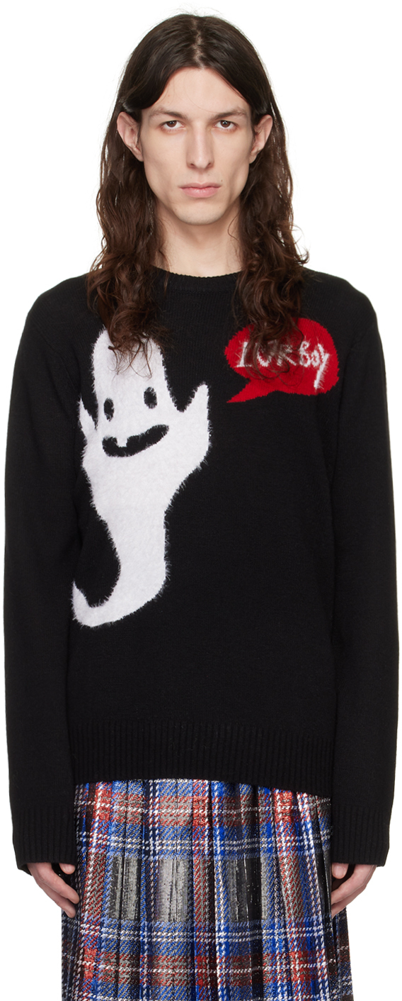 Charles Jeffrey Loverboy Black Cute gromlin Sweater