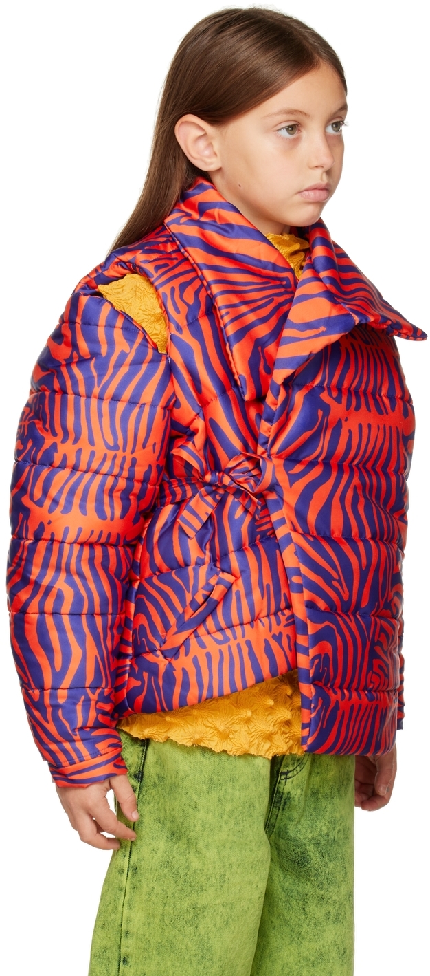 M.A+ KIDS ORANGE PUFFA JACKET
