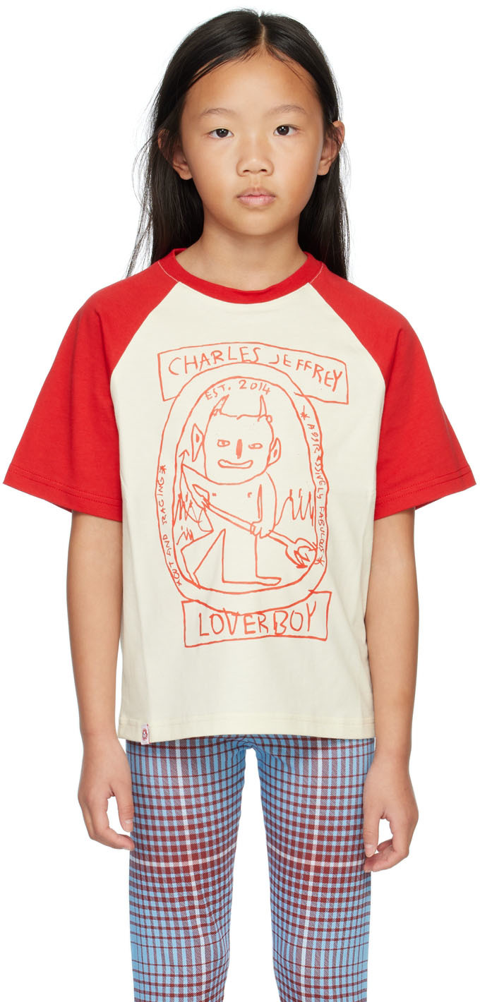 Enfant Ssense Fille Vêtements Tops & T-shirts T-shirts Manches longues T-shirt bleu marine et blanc à rayures et à logo 
