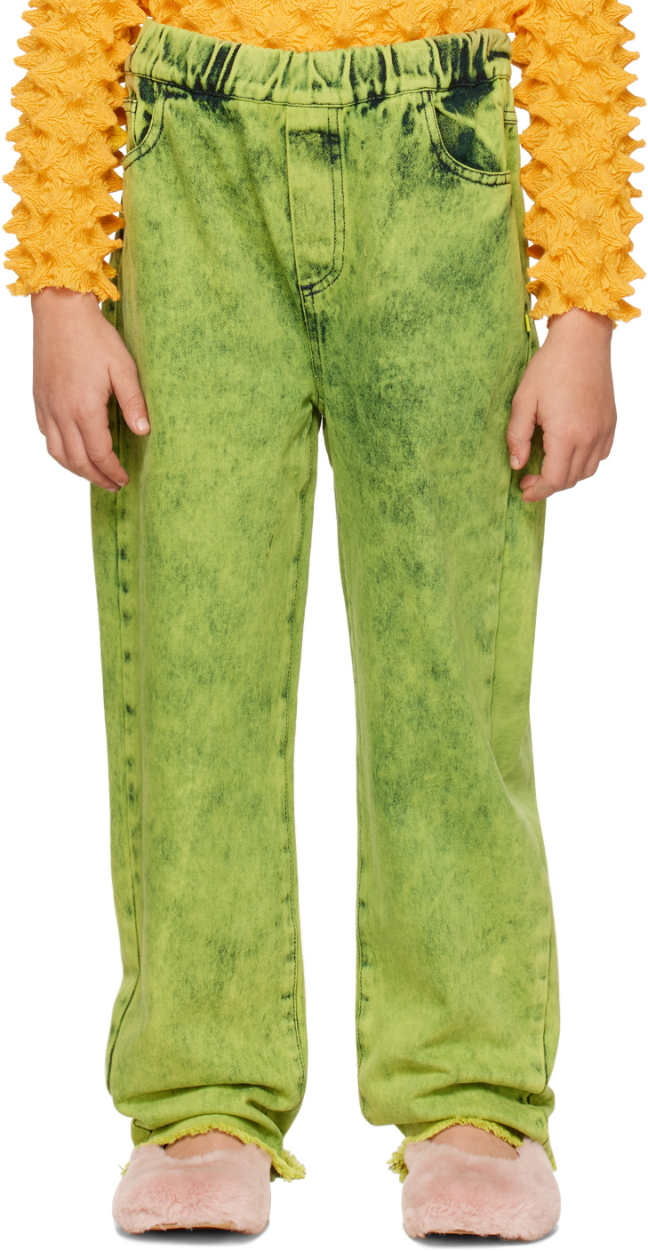 Kids cheap green jeans