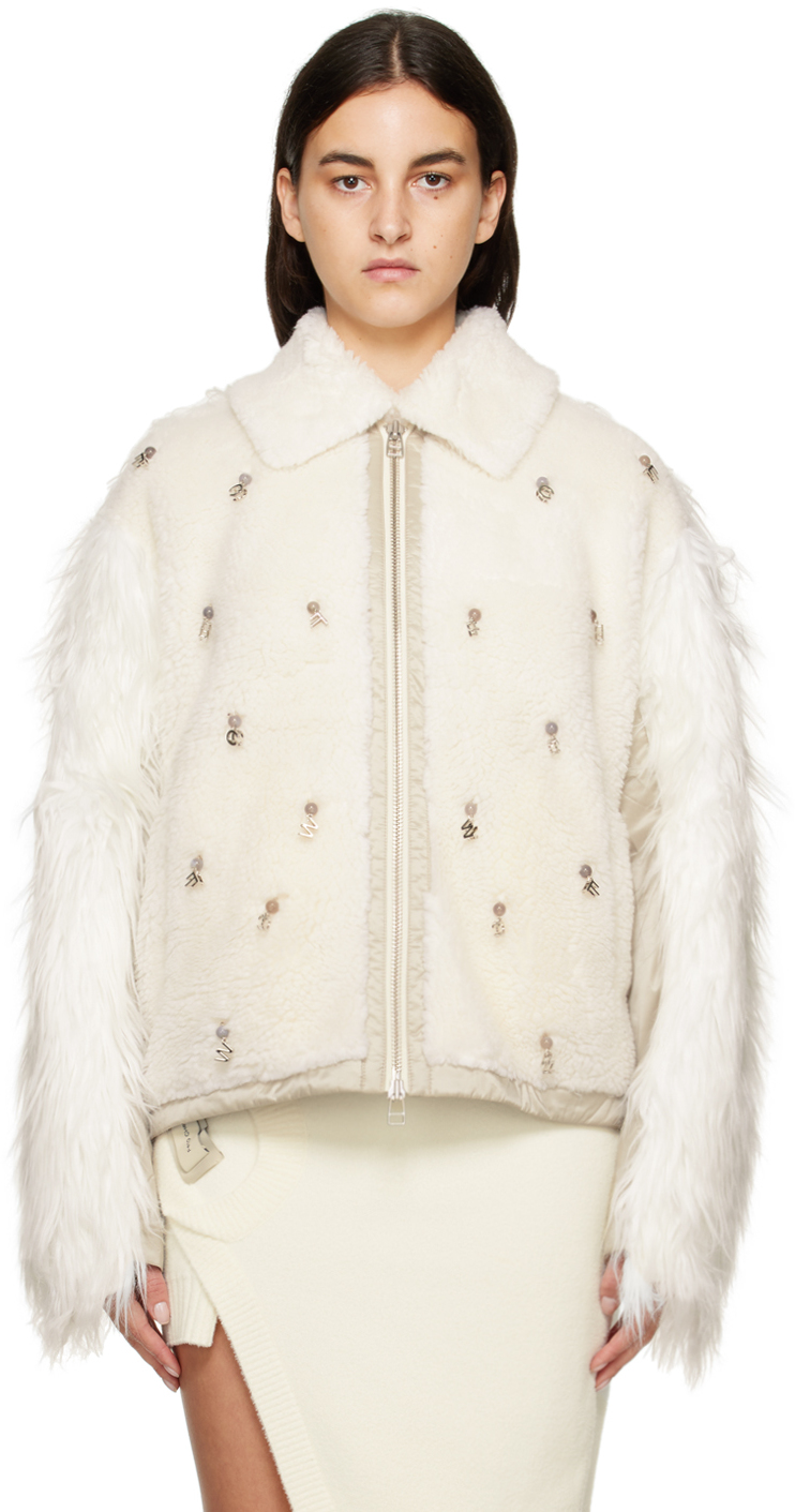 Off-White Charm Faux-Fur Jacket