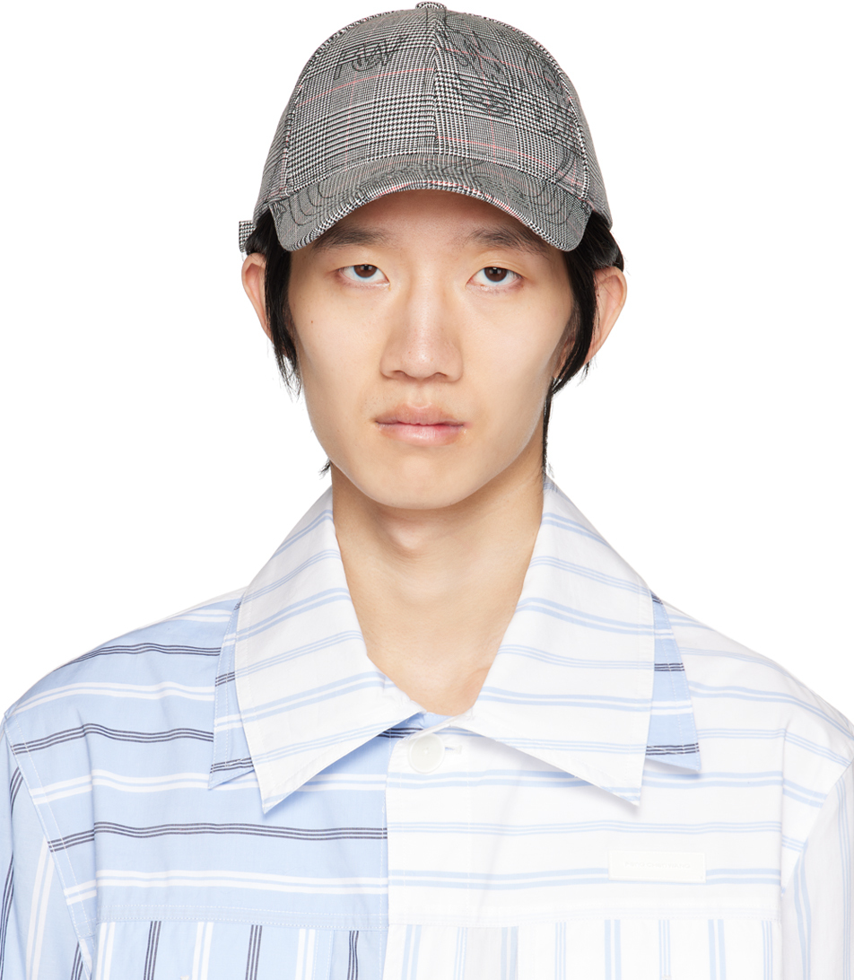 Feng Chen Wang Black & White Phoenix Baseball Cap In Grey