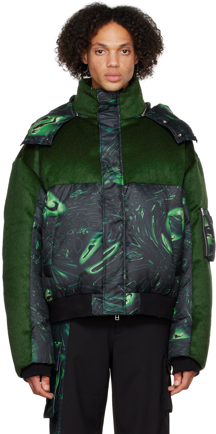 Homme Vêtements Manteaux Imperméables et trench coats Trench Synthétique Feng Chen Wang pour homme en coloris Vert 