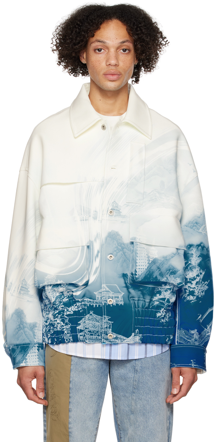 White Chinese Painting Jacket