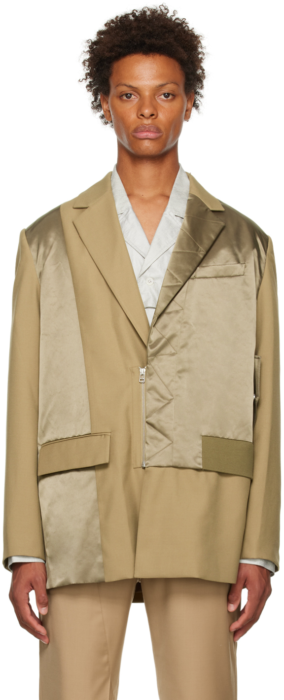 Khaki Layered Blazer