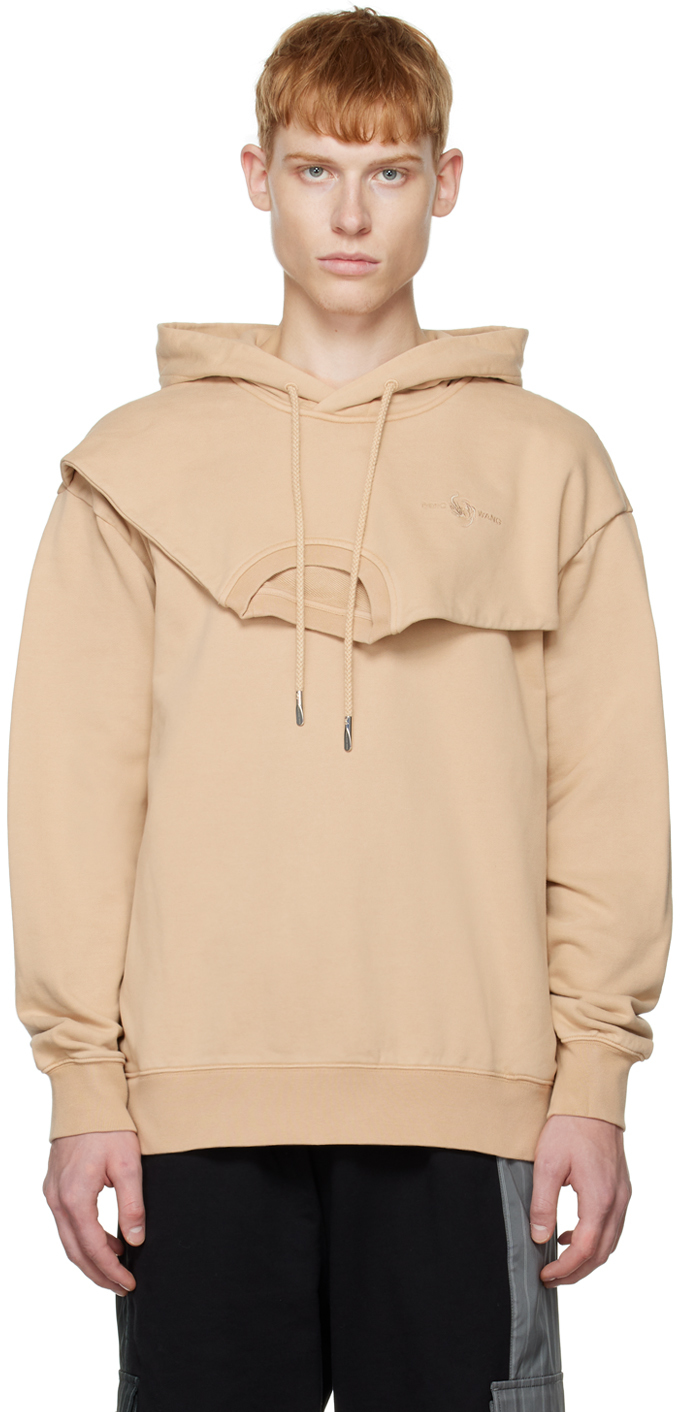 Khaki Paneled Hoodie