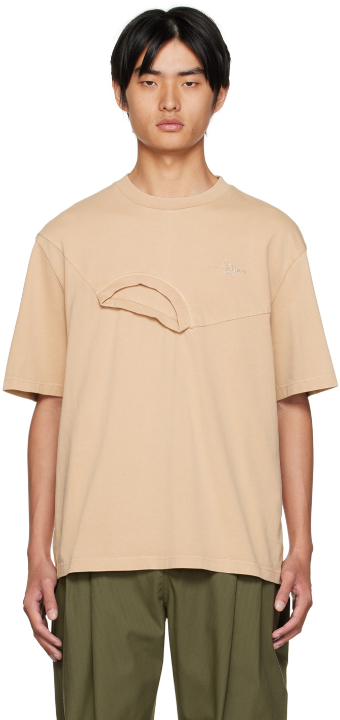 Khaki Double Collar T-Shirt