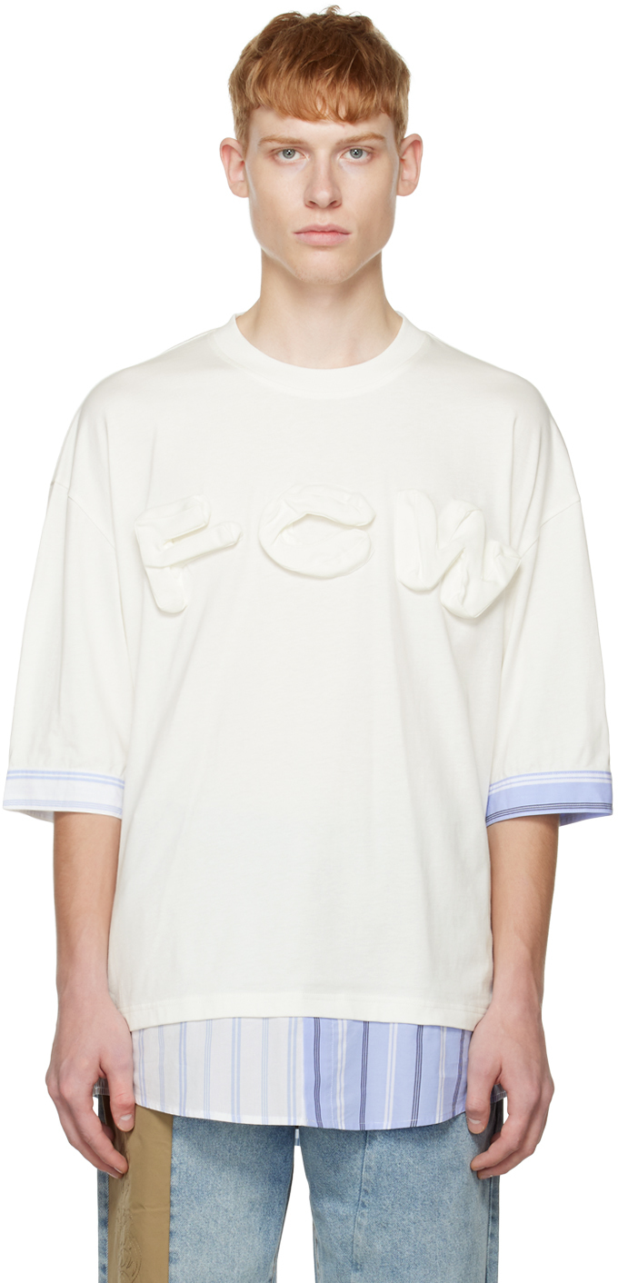 Feng Chen Wang White Appliqué T-Shirt