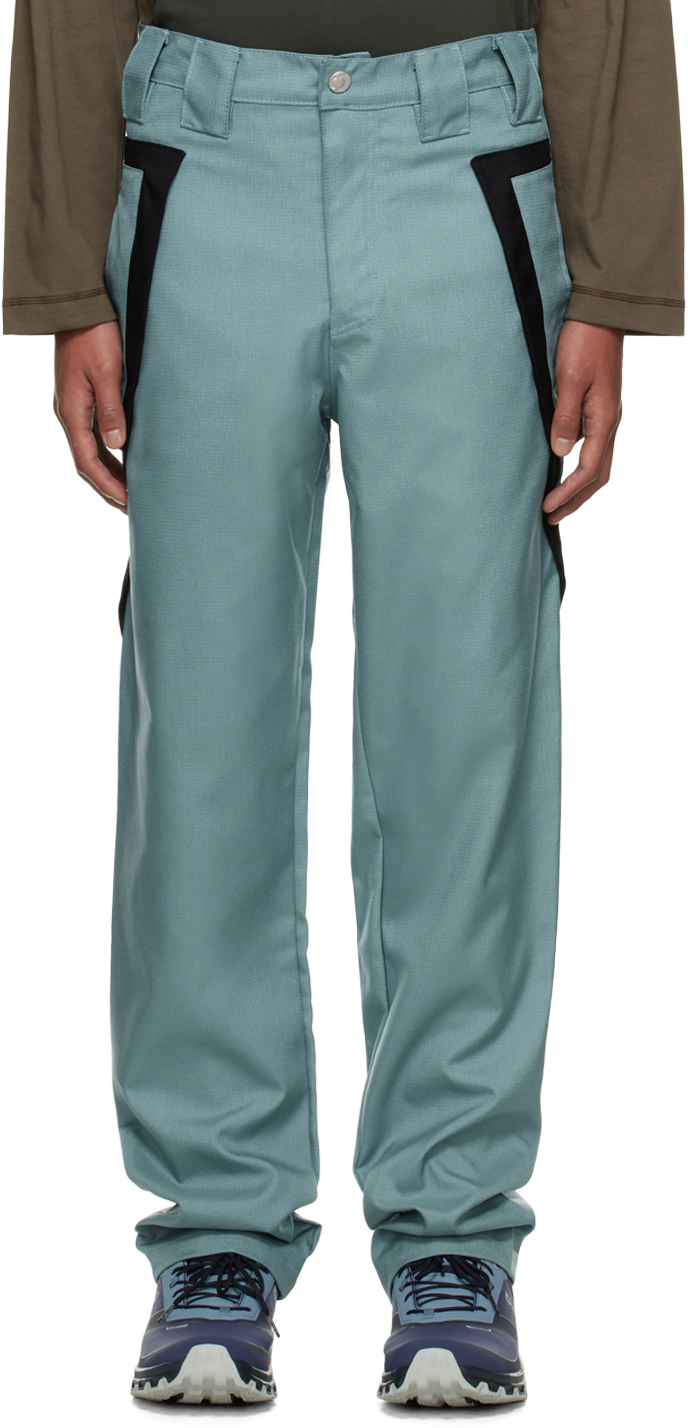 Affxwrks Blue Insert Trousers In Service Blue