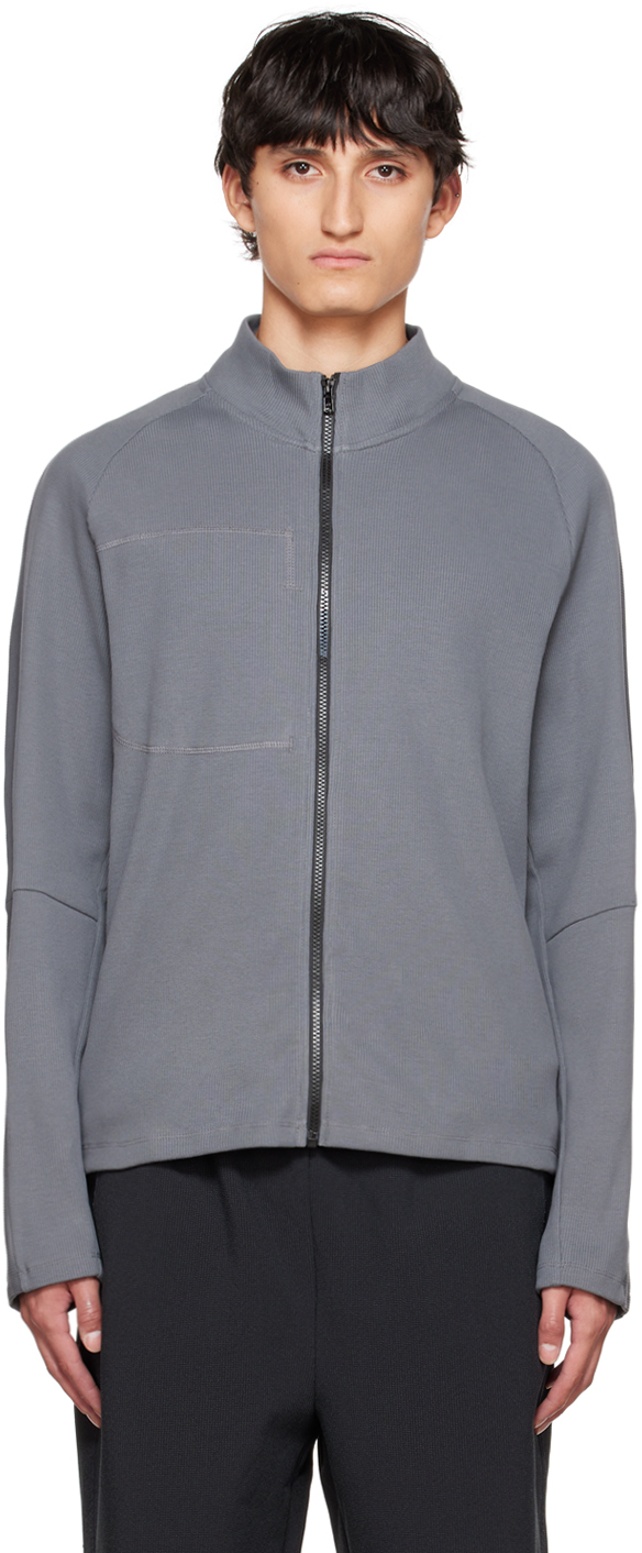 AFFXWRKS: Gray Burst Zip-Up | SSENSE UK