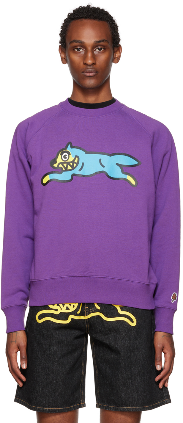 Purple Running Dog Sweatshirt