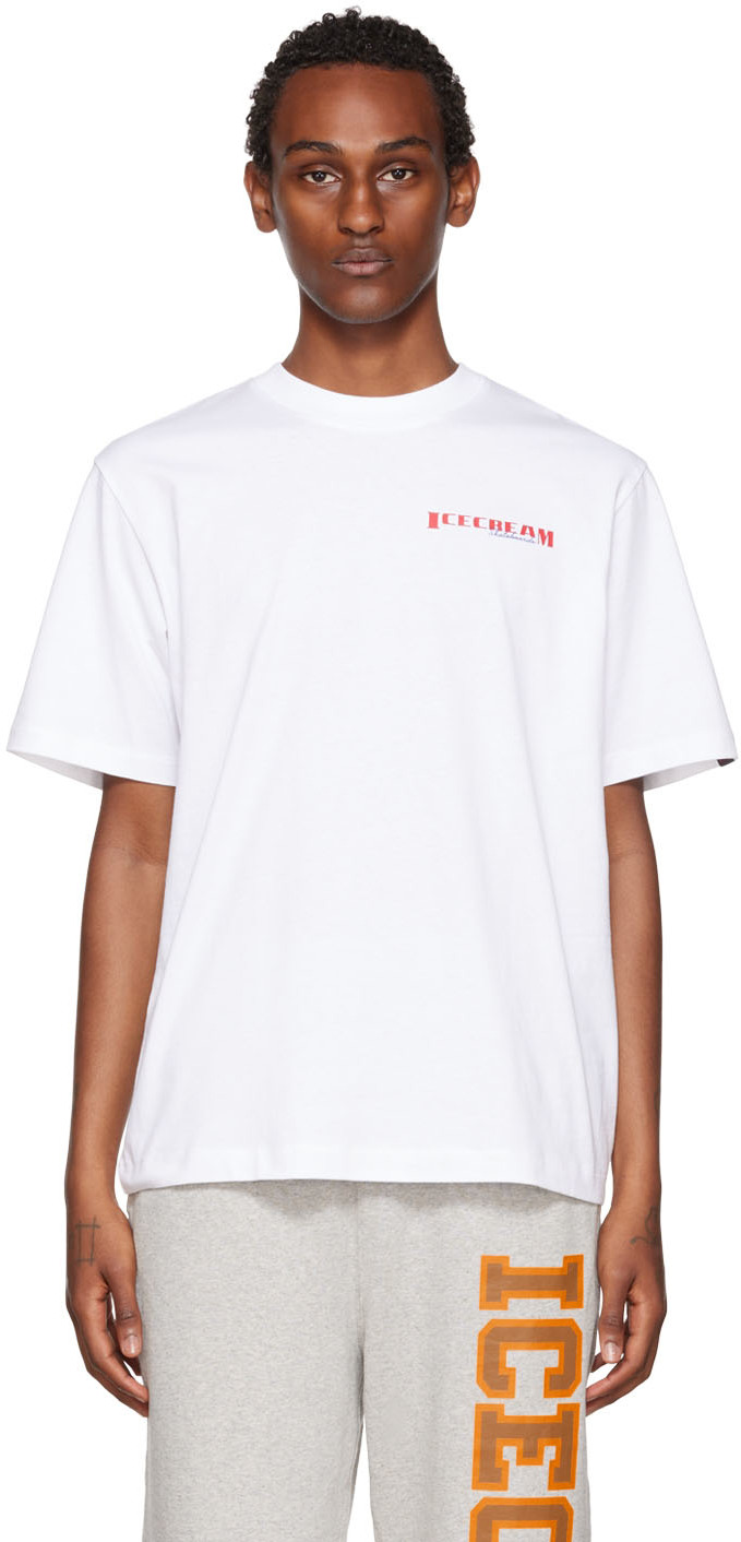 ICECREAM: White Waitress T-Shirt | SSENSE