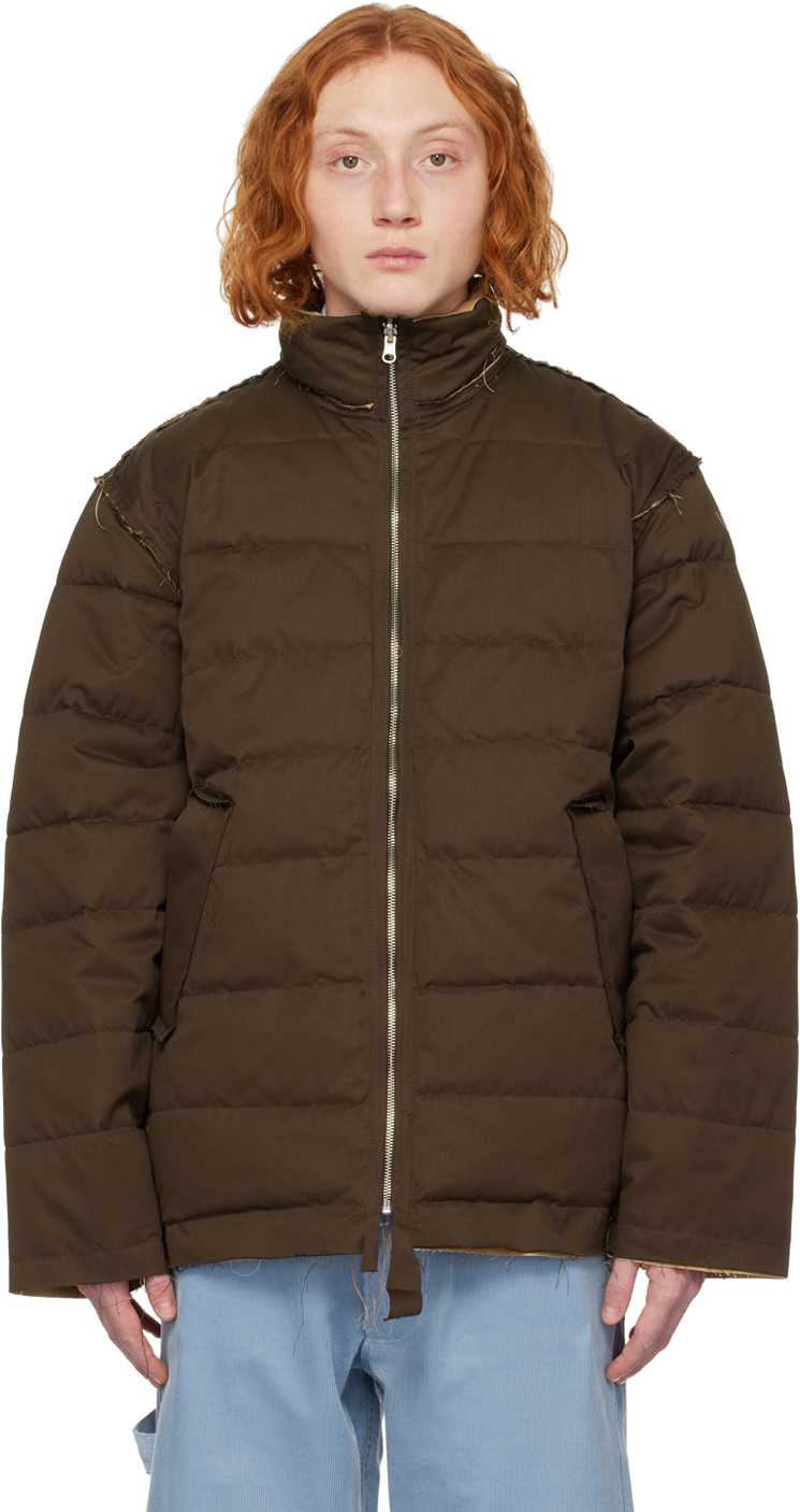Camiel Fortgens Brown 90s Reversible Down Jacket
