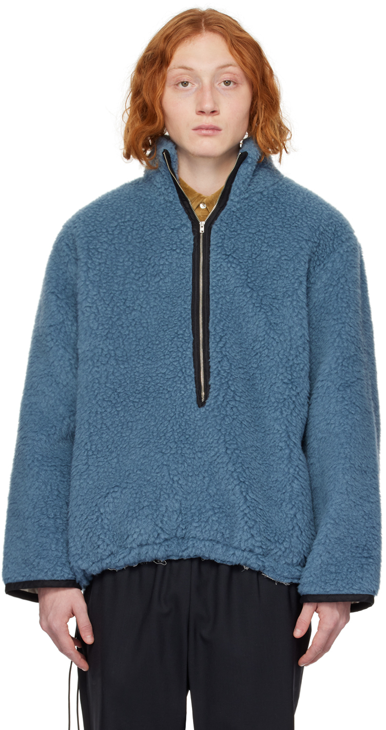Camiel Fortgens Blue Wool Jacket