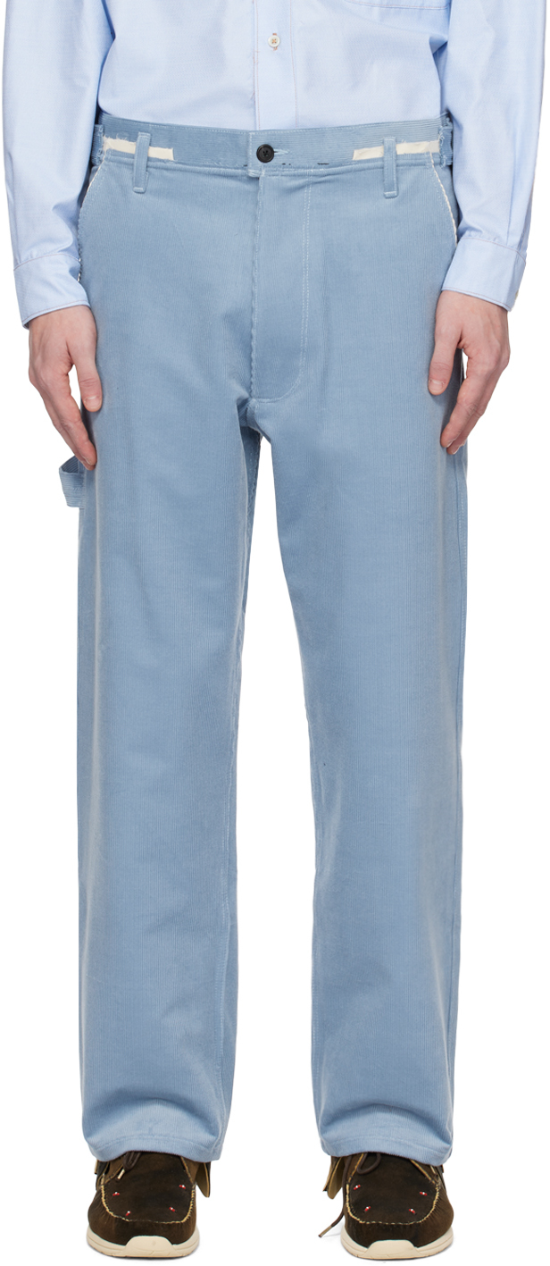 Camiel Fortgens Blue Raw Edge Trousers