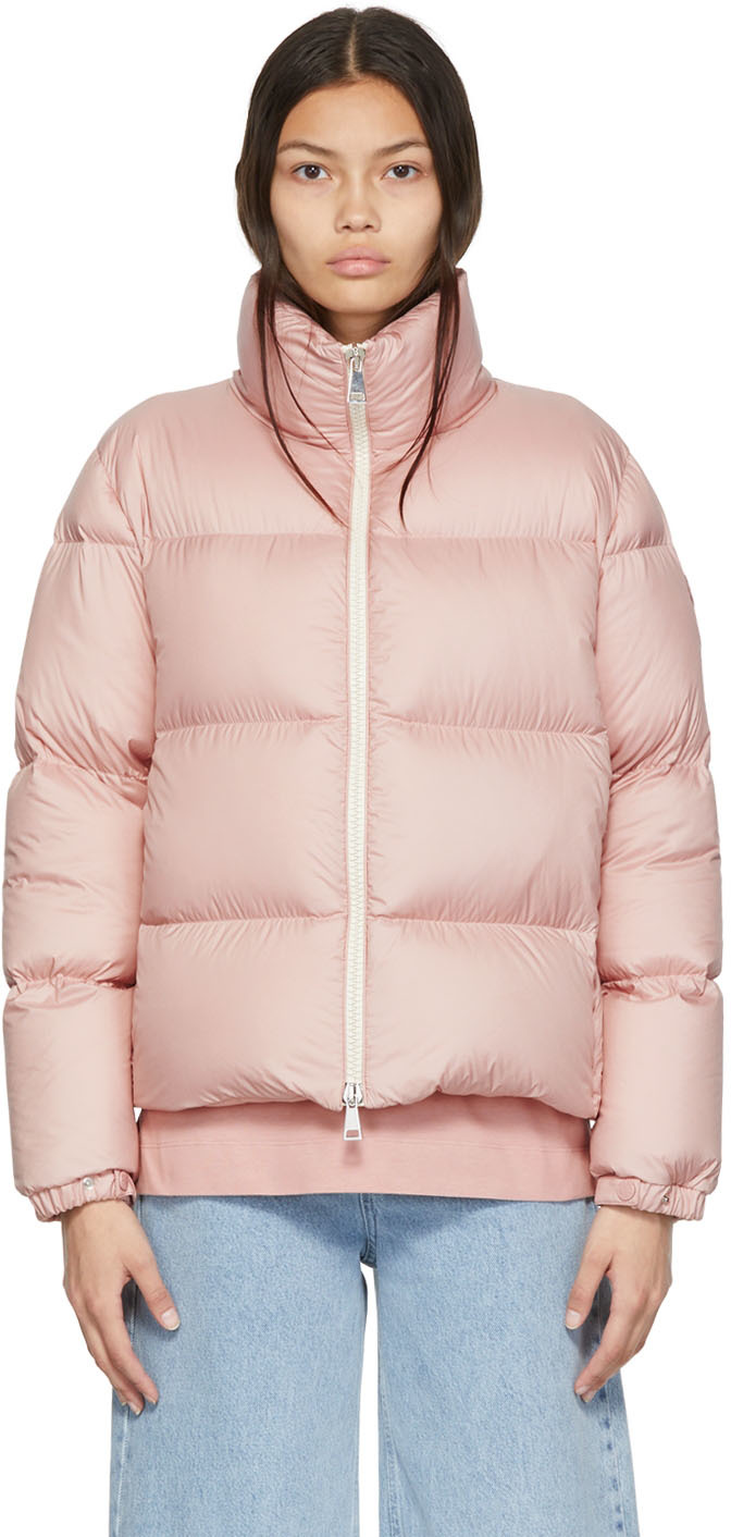 Shop Moncler Pink Anterne Down Jacket In 510 Pink