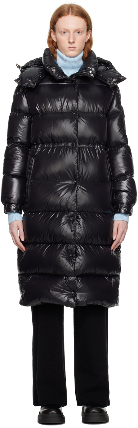 Moncler Long Down Cavettaz Jacket In Black | ModeSens