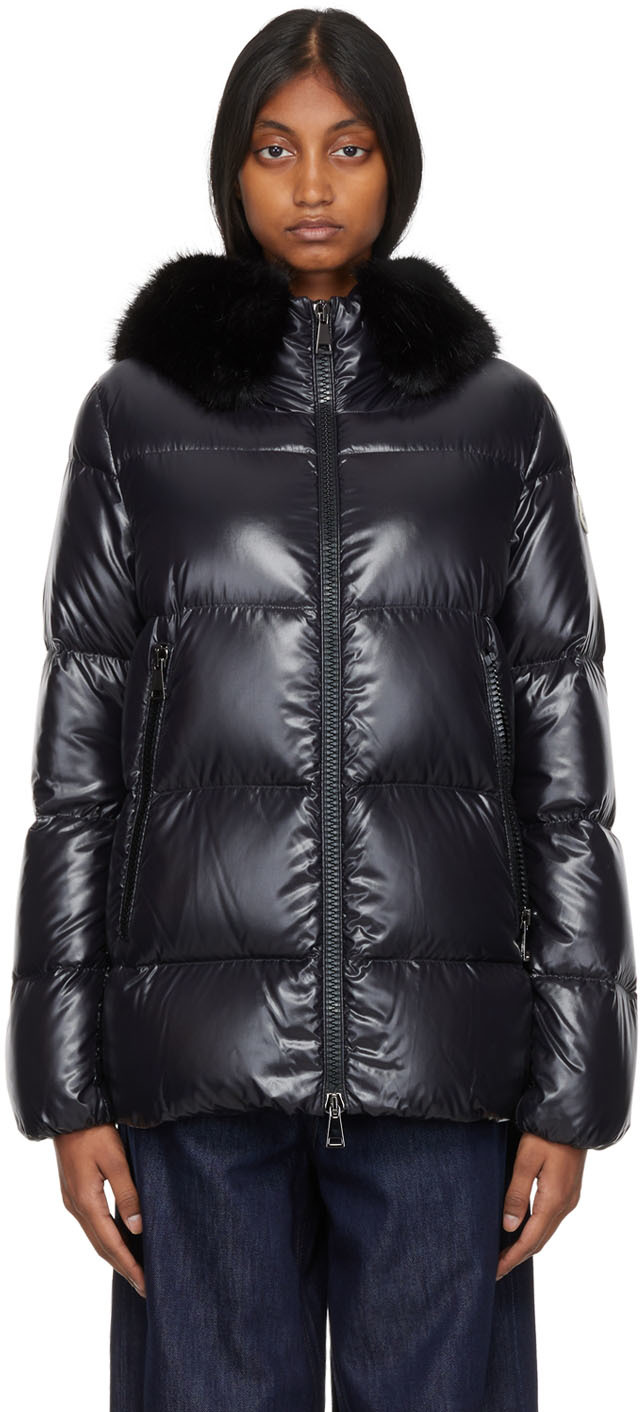 Natural Moncler Synthetic Illiec Belted Down Jacket in White Womens Jackets Moncler Jackets 