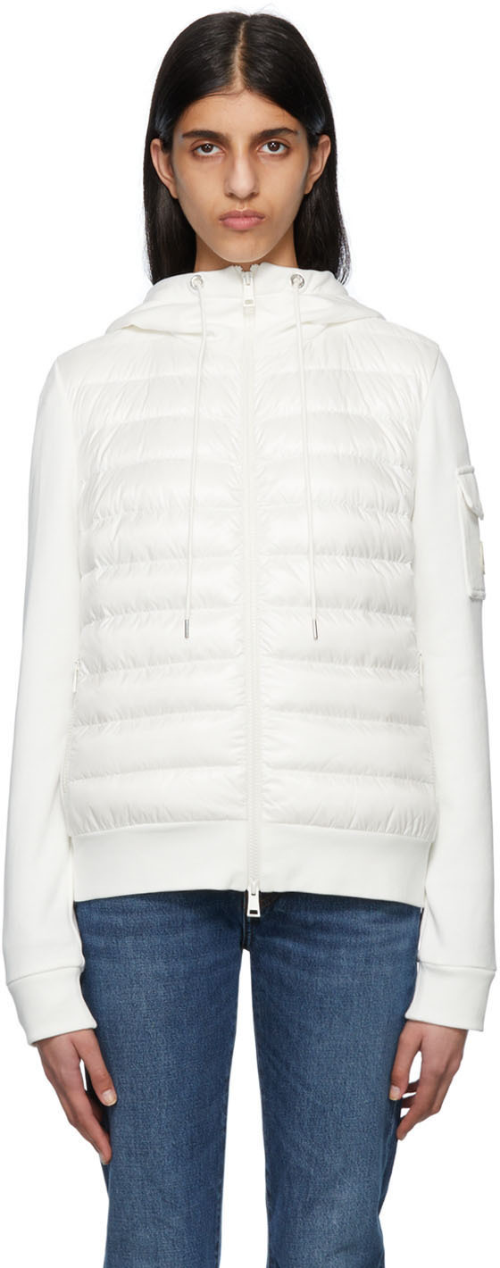 Moncler White Quilted Down Jacket
