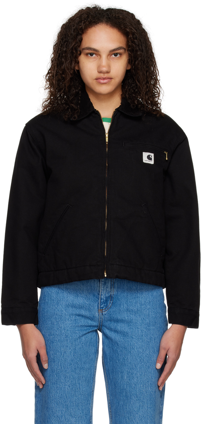 Carhartt Black Detroit Jacket In Black/black