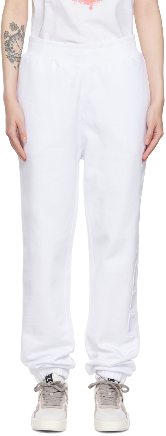 White Logo Lounge Pants