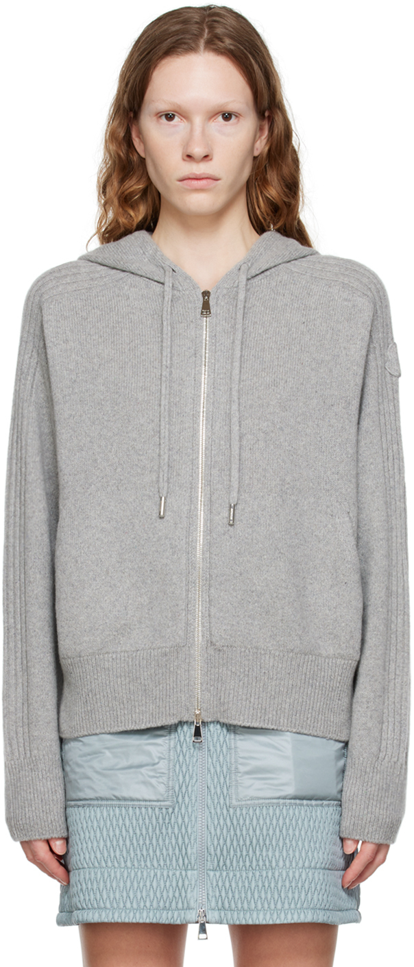 Moncler Gray Tricot Cardigan