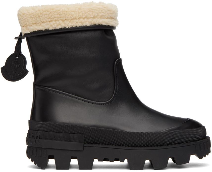 Moncler Black Moscova Ankle Boots