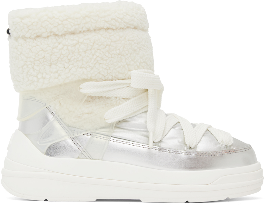 Silver & White Insolux M Ankle Boots