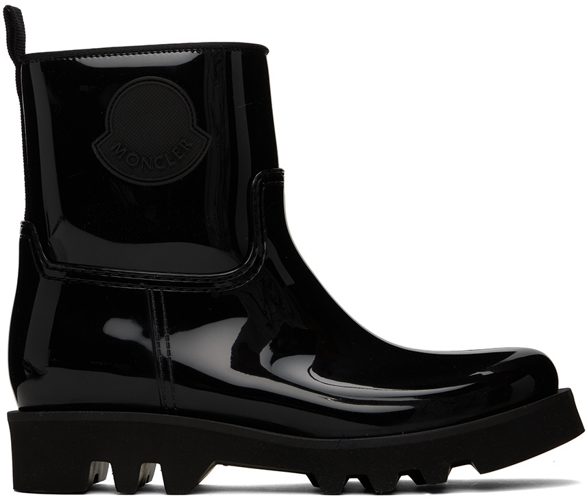 Moncler: Black Ginette Boots | SSENSE