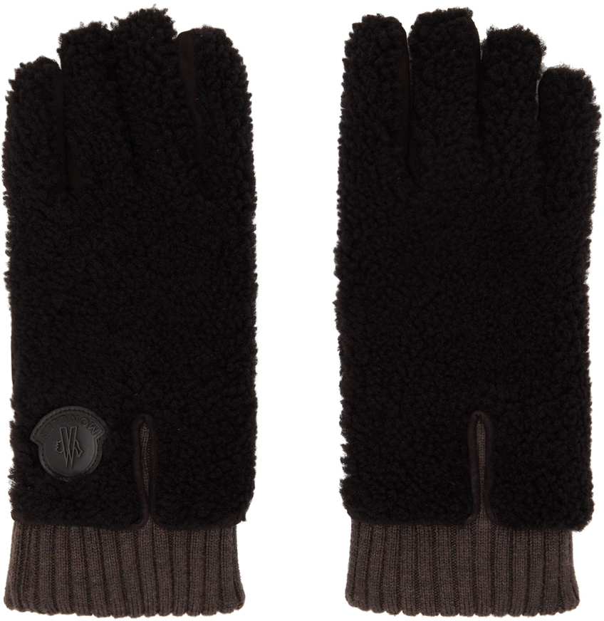 Monogram Shearling Mouton Gloves 7.5 (Authentic Pre-Owned)