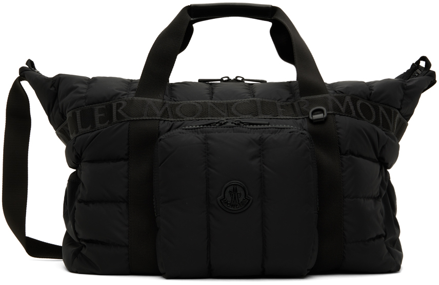 Moncler: Black Antartika Duffle Bag | SSENSE UK
