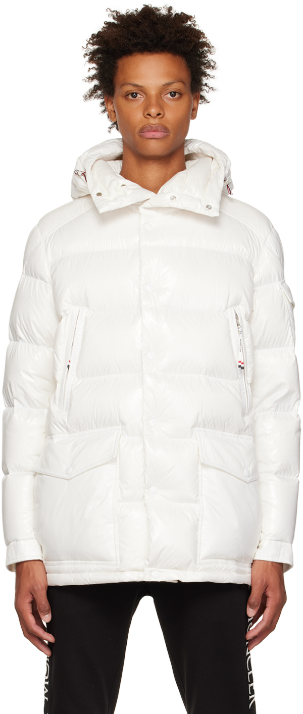 Shop Moncler White Short Chiablese Down Jacket In 031 White