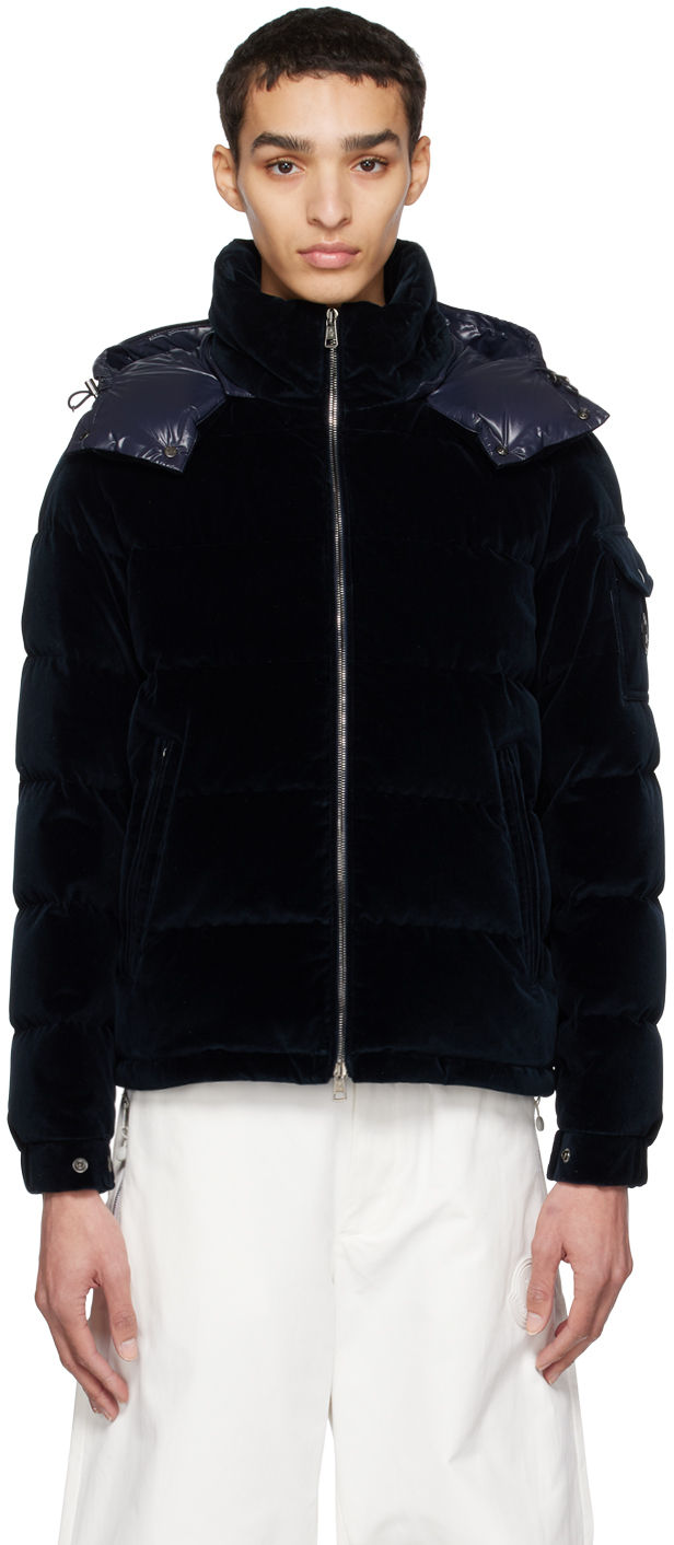 Moncler Armorique Down Jacket In Navy