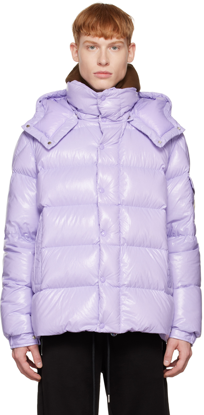 Moncler purple on sale down jacket