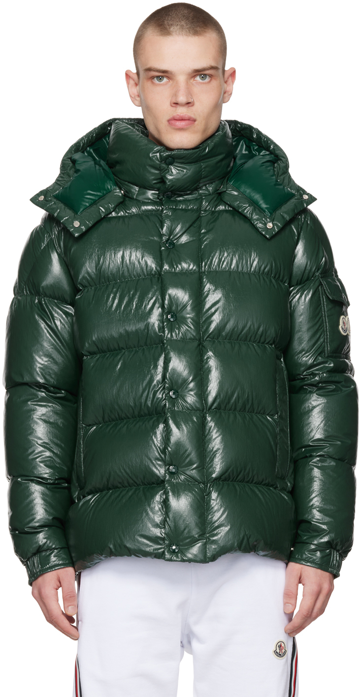 moncler green coat