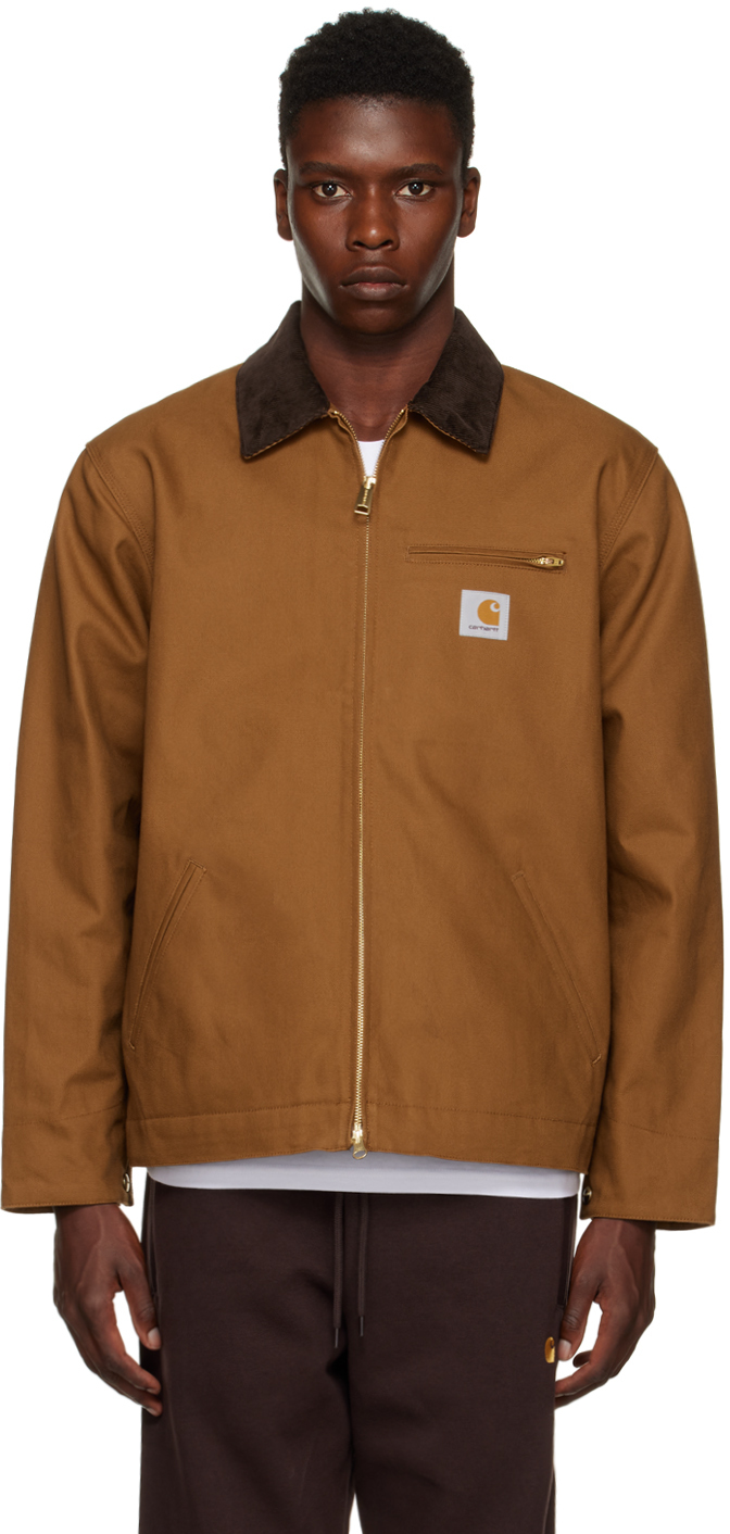 Beige Detroit Jacket by Carhartt Work In Progress on Sale