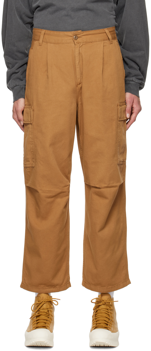 Brown Cole Cargo Pants by Carhartt Work In Progress on Sale
