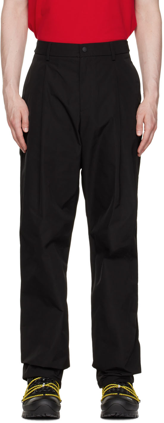 Moncler Black Polyester Trousers