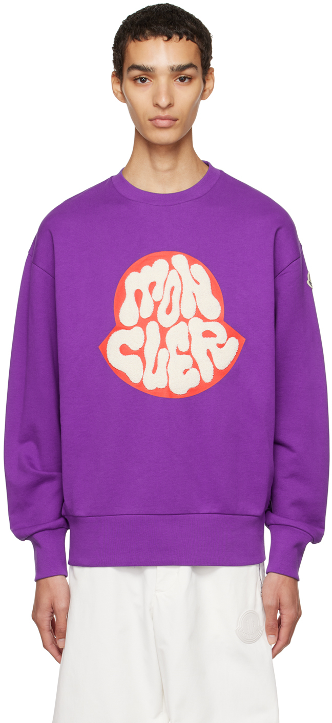 Purple Graphic Sweatshirt