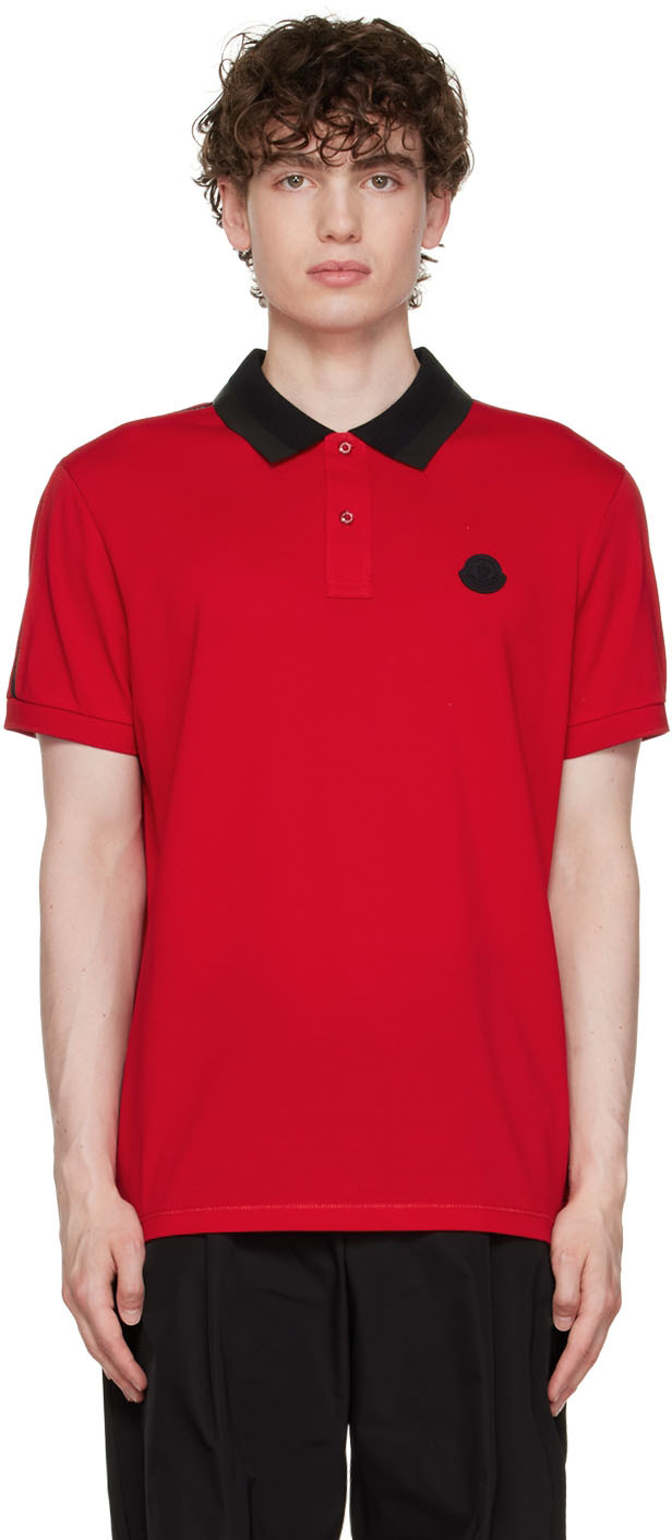 red moncler polo mens